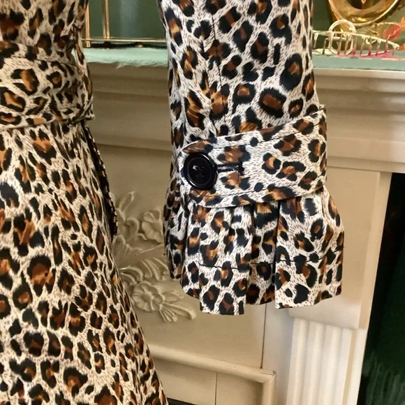 5th Culture Leopard Print PeaCoat - Picture 3 of 6